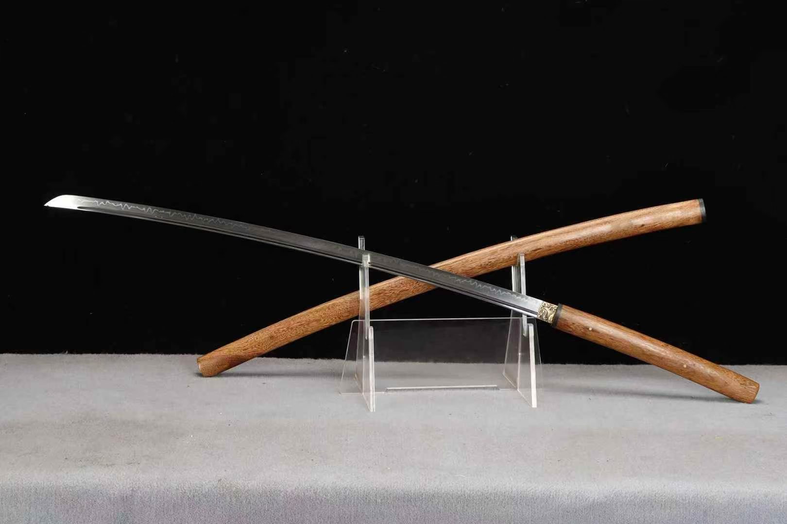 Shirasaya 128cm – Thép T10 Phủ Đất Tôi Lưỡi, Gỗ Hoa Lê Cao Cấp